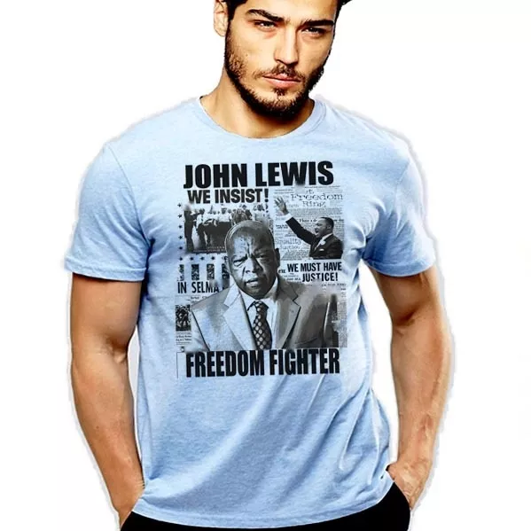 Renovering ært Final Congressman John Lewis t-shirt, hero, MLK, Selma, March, walking with the  wind | eBay