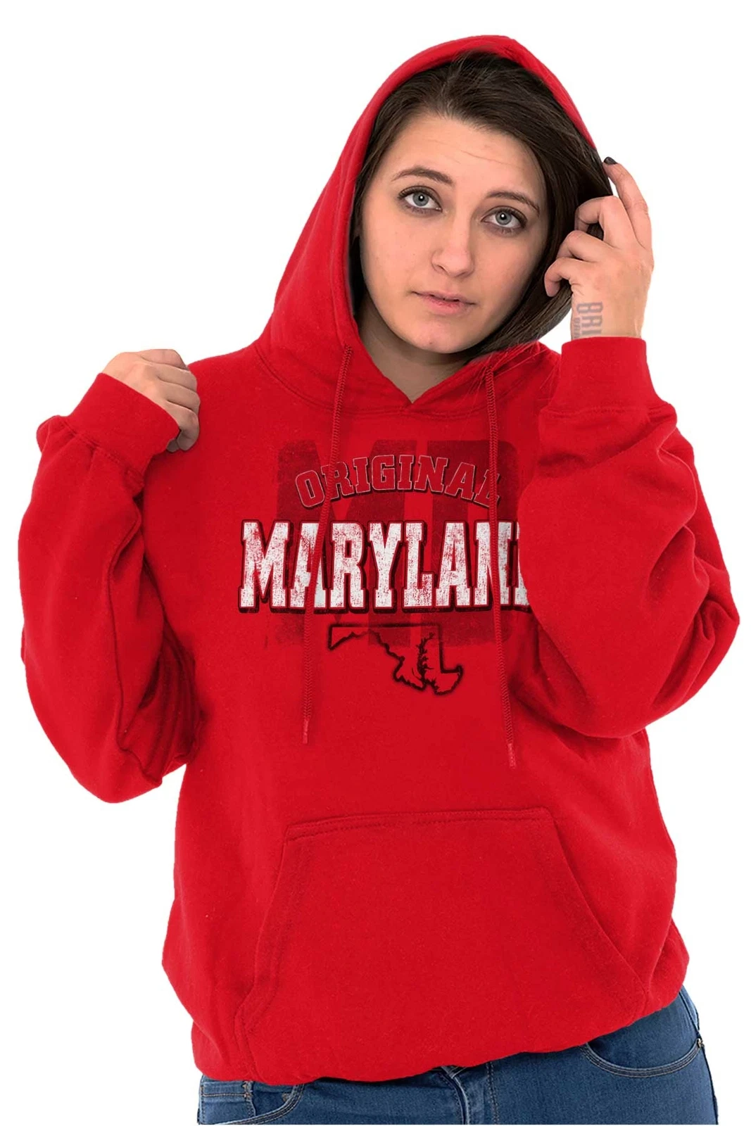 VETEMENTS Maryland Original Hometown Vacation Gift MD Hoodie Hooded Sweatshirt Men Women