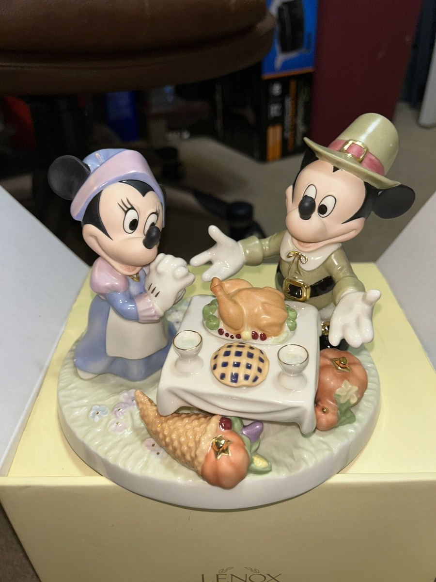 Lenox Disney Mickey and Minnie Mouse “A Day of Thanksgiving