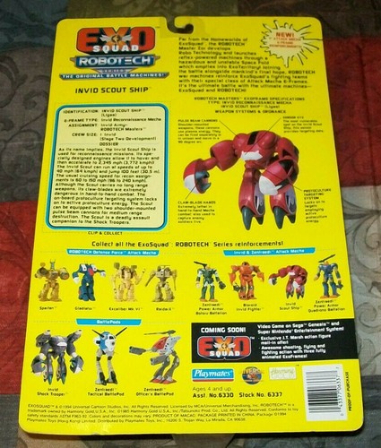 Exo Squad Robotech INVID SCOUT SCHIFF 1994 versiegelt NEU MOC HTF - Bild 5 von 5