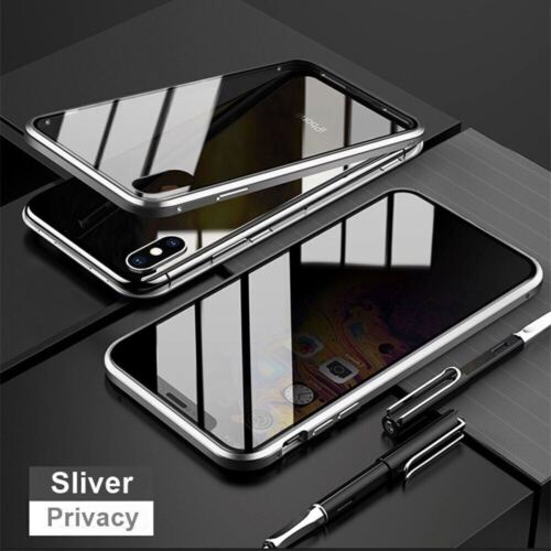 Privacy Anti Spy Magnetic 360 Protective Case For iPhone 16 Pro Max 15 14 13 11 - Picture 17 of 19
