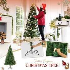 Christmas Tree with Stand Bushy Artificial Xmas Tree Home Decor 4ft 5ft 6ft 7ft