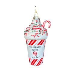 Peppermint Mocha Coffee Ornament - Starbucks Seasonal Christmas Halloween Gift