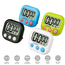 LCD Digital Kitchen Egg Cooking Timer Count Down Clock Alarm Stopwatch Magnetic