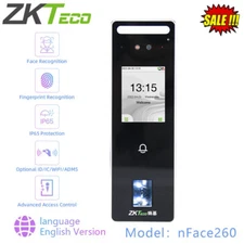 ZKTeco nFace260 Fingerprint Facial Recognition Access Control Time Attendance