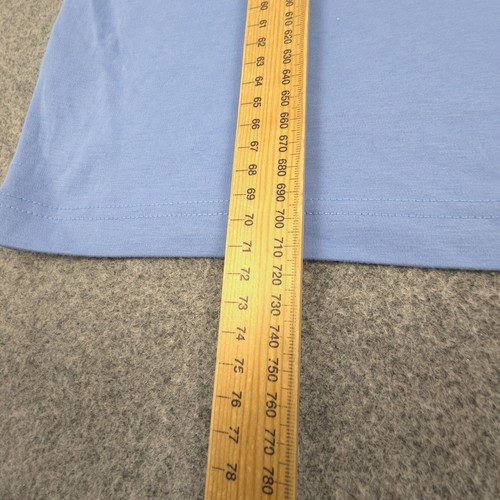 Raffi Shirt Mens LARGE Blue Short Sleeve collared Polo casual buttons Size L - Picture 9 of 10