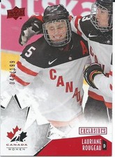 2015-16 UD Team Canada Juniors LAURIANE ROUGEAU #70 Exclusives 041/199