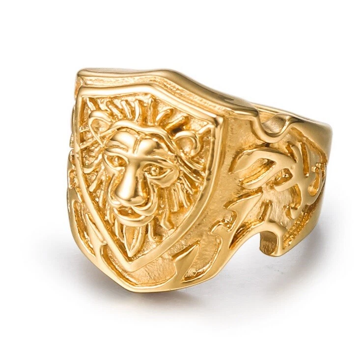 Jagsun Mens Lion Head Ring,Lion Signet Ring, Lion Face Ring Stainless Steel  Cubic Zirconia Sterling Silver, Gold Plated Ring Price in India - Buy  Jagsun Mens Lion Head Ring,Lion Signet Ring, Lion