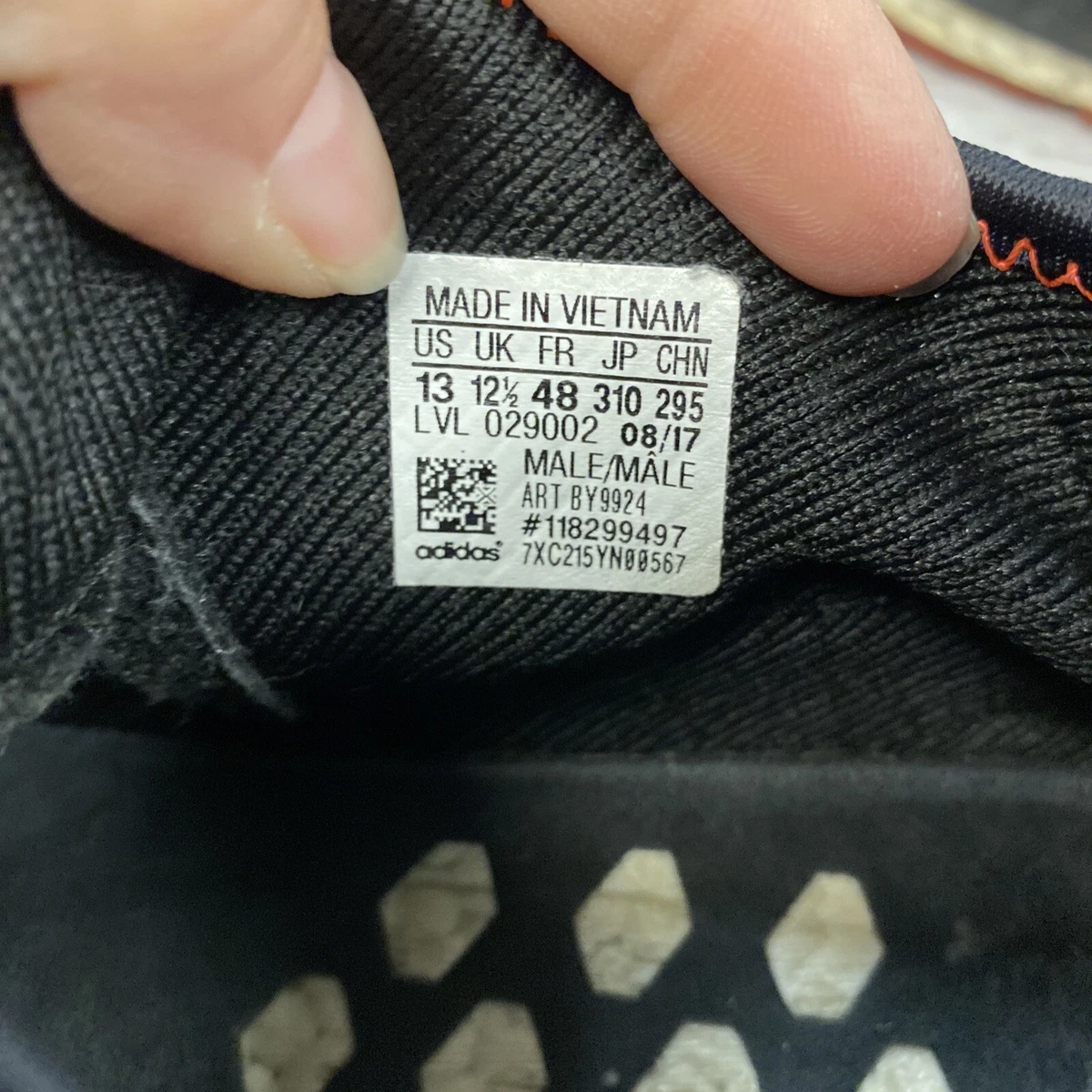 Adidas Nmd XR1 BY9924 Black Solar Red Boost Running Shoes Sneakers