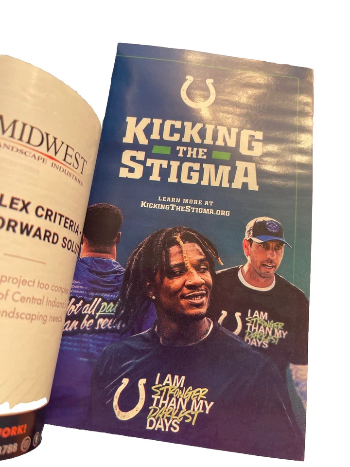 2024 Indianapolis Colts Game Day NFL Scout Program vs Broncos 8/11/24 Josh Downs - Image 2 of 4