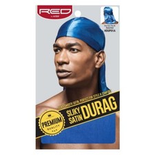 KISS RED Premium Silky Satin Durag Royal Blue