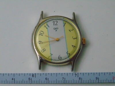 Vintage Q&Q QQ Men's Wind-up Mechanical Watch 6-T34032 -Works Great & Keeps Time