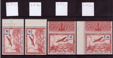 Besetzung II. Weltkrieg WK Frankreich III postfrisch 4x Plattenfehler (21998)
