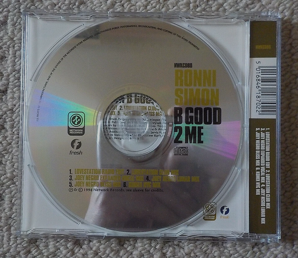 Ronni Simon - B Good 2 Me - CD SINGLE [1994] - image 2 of 3