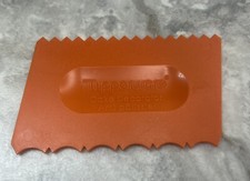 Vtg Tupperware Cake Comb Orange Decorating Tool Frosting Scraper Scalloped Edge