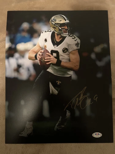 Drew Brees Signed 11x14 Photo Pic Photo Super bowl Psa/dna Coa