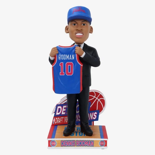 Dennis Rodman Detroit Pistons 1986 Draft Pick Bobblehead NBA Basketball