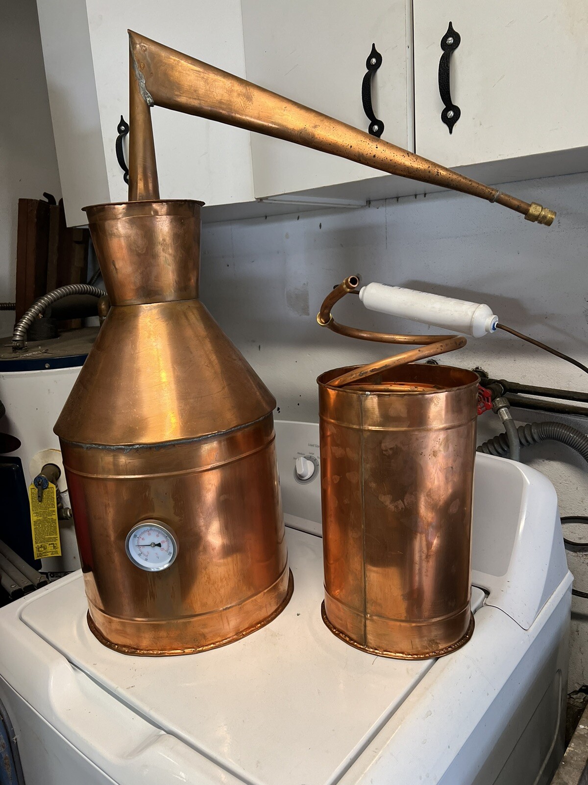 5 Gallon Copper Still And Condenser