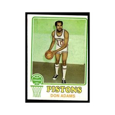 Don Adams 1973 Topps #139 Detroit Pistons Basketball Card EX