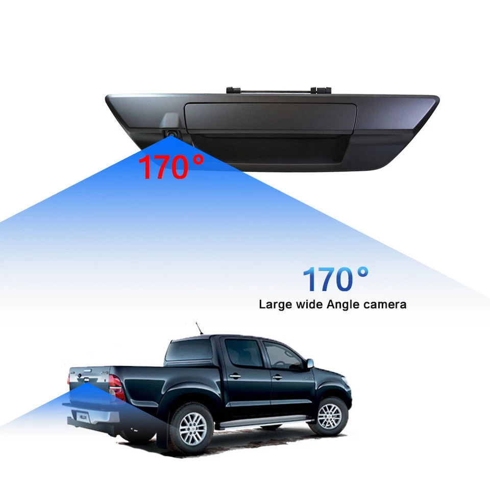 Car Rear View Camera For Toyota Hilux Revo 15-C N/A Trunk Handle Reverse Cam CCD - Image 3 of 4