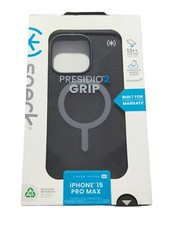 G4. Speck Presidio 2 Grip Case W/MagSafe For Apple iPhone 15 Pro Max In Black