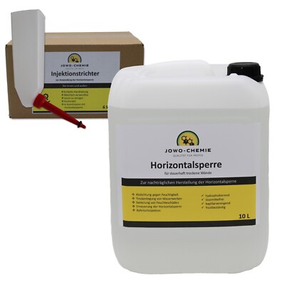 100 L Horizontalsperre +128 Injektionstrichter Trockene Wand Feuchteschäden