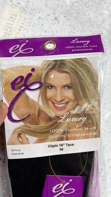 EI Luxus reines Echthaar Clip-In Extensions 7 Stck. 14 -24  UK kostenlose Lieferung