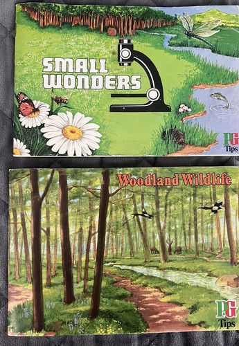 PG Tips Tea Picture Cards. 2 X Albums. Small Wonders And Woodland Wildlife.