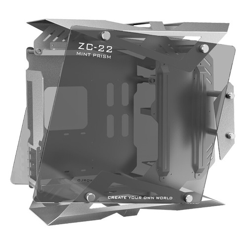 Open-Frame Computer Case MATX Aluminum Alloy Glass PC Water Cooling Game Chassis - Picture 13 of 27