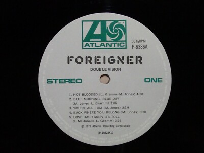 Foreigner – Double Vision P-6386A Japan Insert Obi | eBay