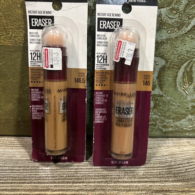 MAYBELLINE Instant AGE Rewind ERASER Concealer Shade 146.5 /146 / Lot of 2 Pc.