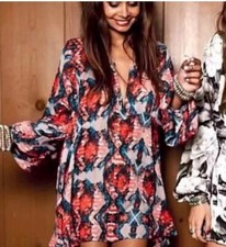 Show Me Your MuMu Jamie Tunic Multicolor Sz S.  D