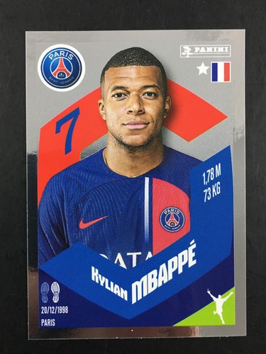 Autocollant Kylian Mbappé - Collection Panini Foot 2023