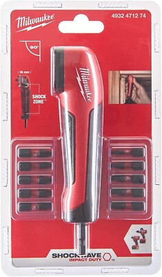 Milwaukee 4932471274 Shockwave Impact Duty rechtwinkliger Aufsatz 11 Stück
