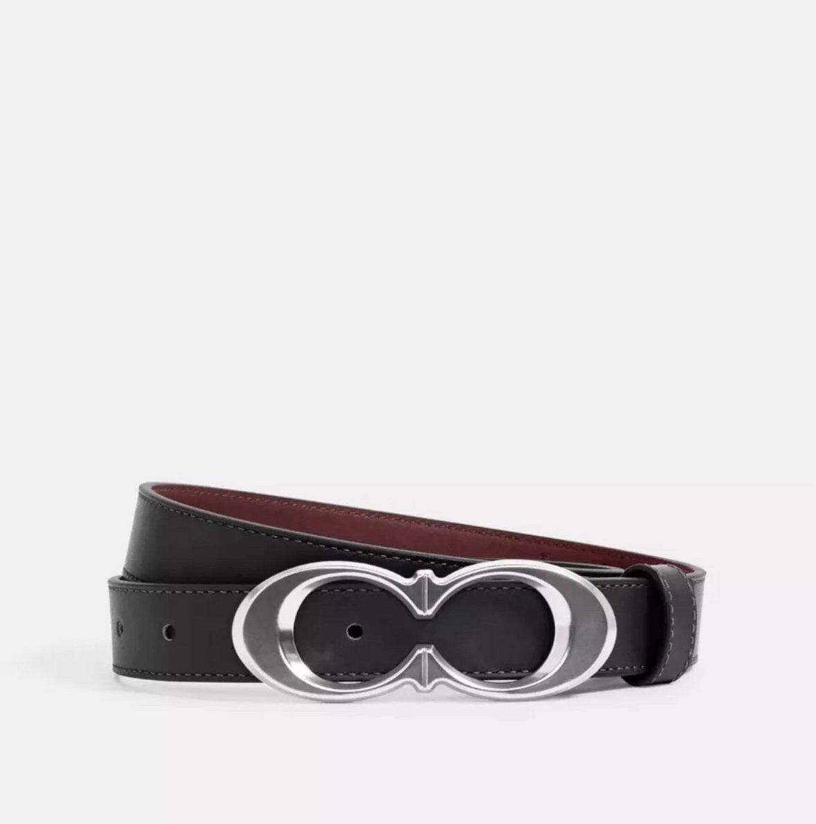 ベルト   CKJ Casual Pin Buckle Belt 25 mm Coach Signature Buckle Belt 25 mm MSRP $128 Silver Black