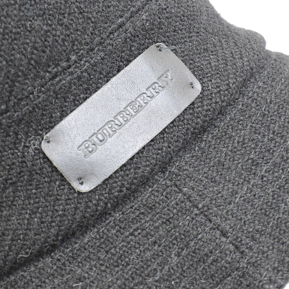 BURBERRY LONDON Logo Nova Check Bucket Hat #M Wool Cotton
