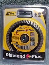 Multi-Purpose Turbo Diamond Blade  4"    by IVY Classic (38150) for Hand Grinder