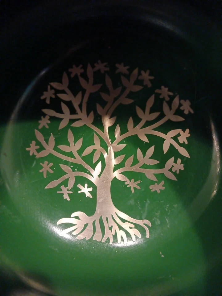 Árvore Verde da Vida 6" Meditação Bronze Tibetano Tigela de Canto Chakra - Imagem 3 de 4