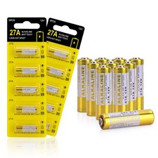 kunying 27A 12V Battery 10 Pack,G27A MN27 CR22 A27 12 Volt Alkaline 10 Pack