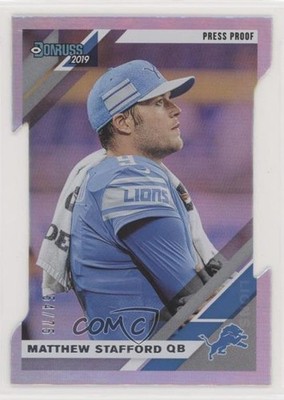 2019 Panini Donruss 54/75 Matthew Stafford #90V 0q3