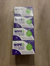 Flents Wipe N Clear Lens Soft Quilted Lens Wipes 4 x 75 Count One Box Partial