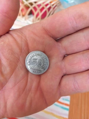 Münze, Deutsches Reich, 50 Pfennig, 1921, D - Bild 1 von 2