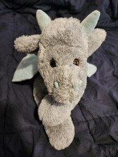 FAO Schwarz Adopt A Pet Enchanted Dragon Gray Blue Plush Stuffed Animal 27  