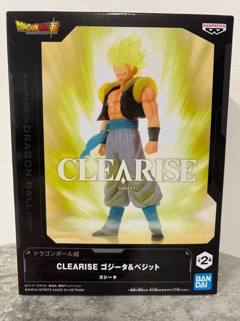 DRAGON BALL BANPRESTO Figura Estatua De GOGETA SS Serie CLEARISE 23cm