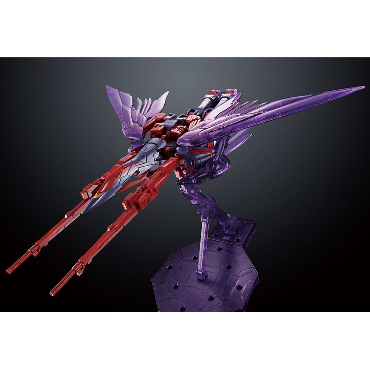 MG 1/100 Wing Gundam Zero EW CLEAR PURPLE CROSS CONTRAST COLORS