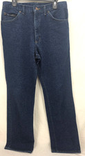 Lee Union Vtg Blue Pockets Button 5-Pocket Denim Jeans Pants Men's 34x34