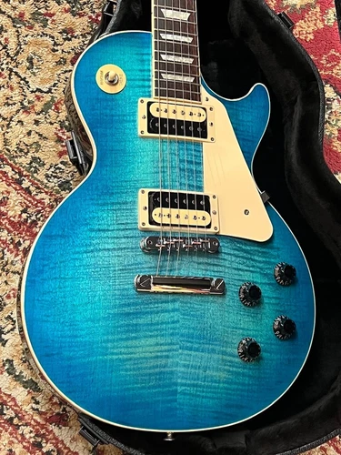 Gibson Exclusive Les Paul Traditional Pro V AAA Flame Ocean Water Perimeter #231