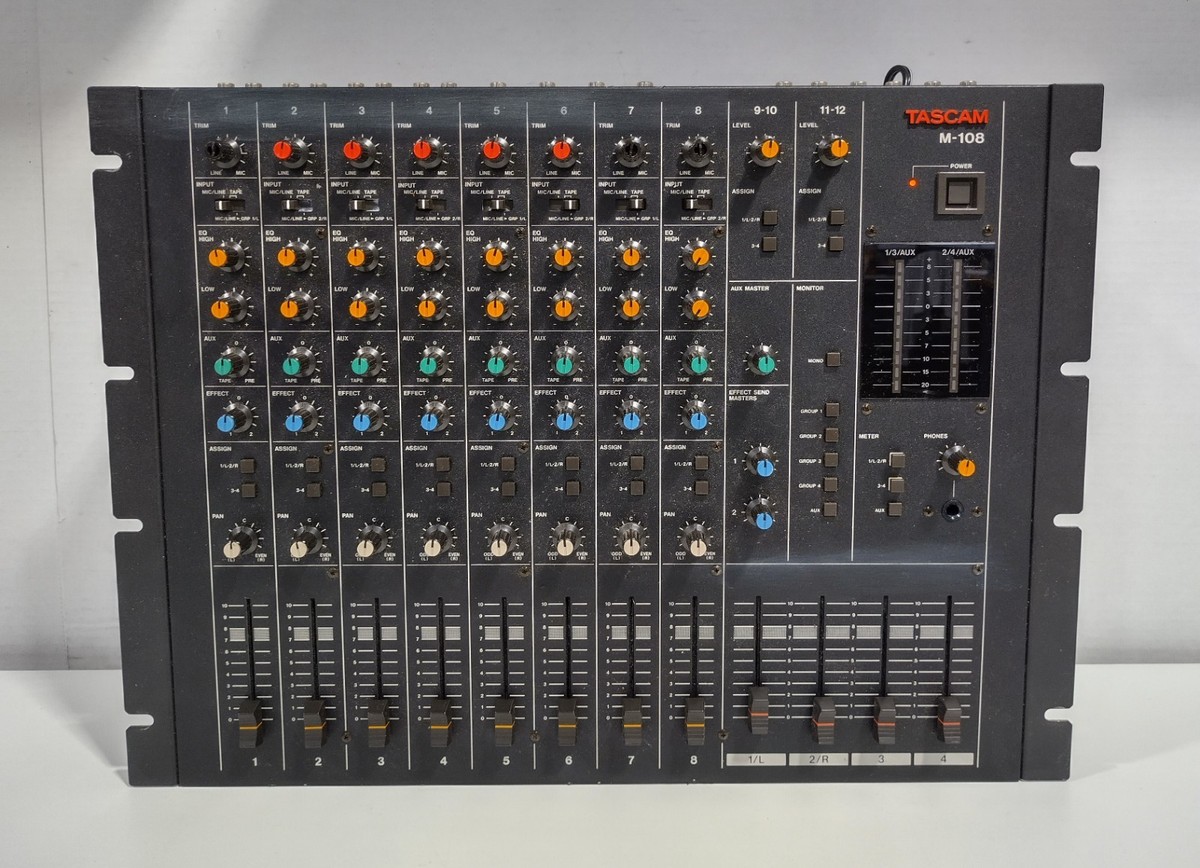 Tascam M-108 8 Mono Channel Vintage Analog Mixing Console