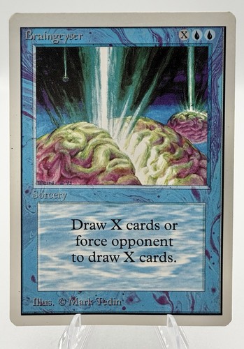 1994 MTG Magic The Gathering UNLIMITED Edition Braingeyser (HP)