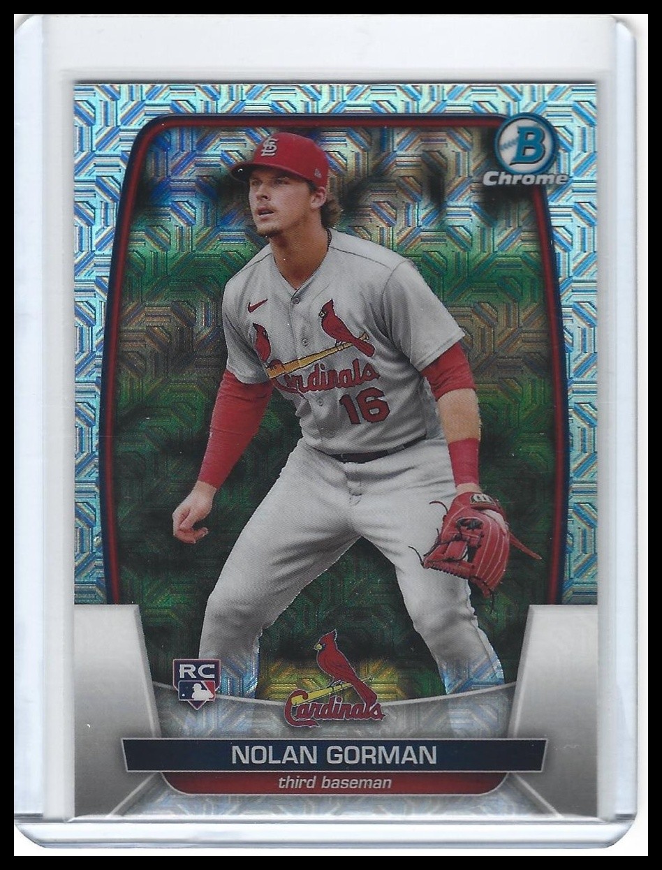 2023 Bowman - Nolan Gorman - Mojo Refractors Rookie #6 RC